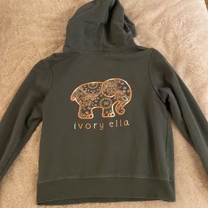 Ivory Ella Green Hoodie